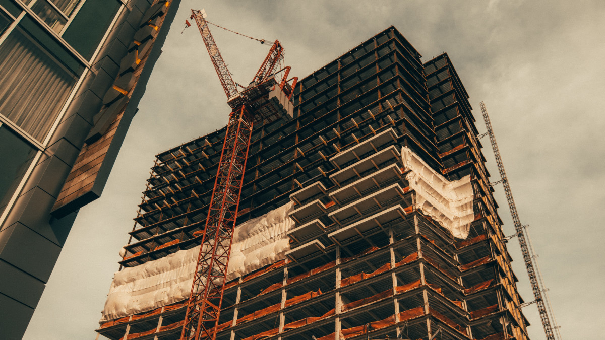 Commercial development under construction